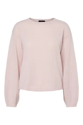 Pieces - Pcida Ls O-Neck Knit Pwp Mm - 4742184 Roseate Spoonbill