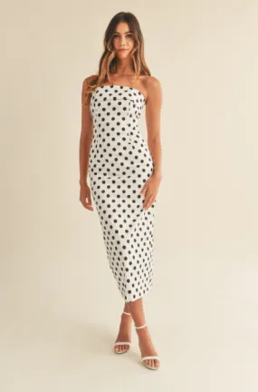 Polkadot Midi Dress