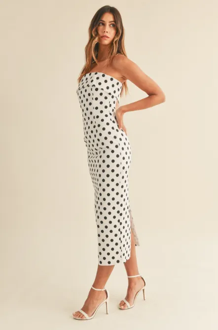 Polkadot Midi Dress
