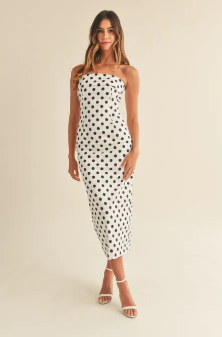 Polkadot Midi Dress