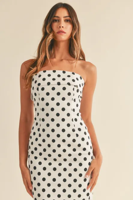 Polkadot Midi Dress