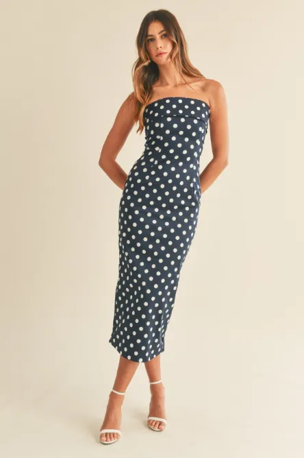 Polkadot Midi Dress