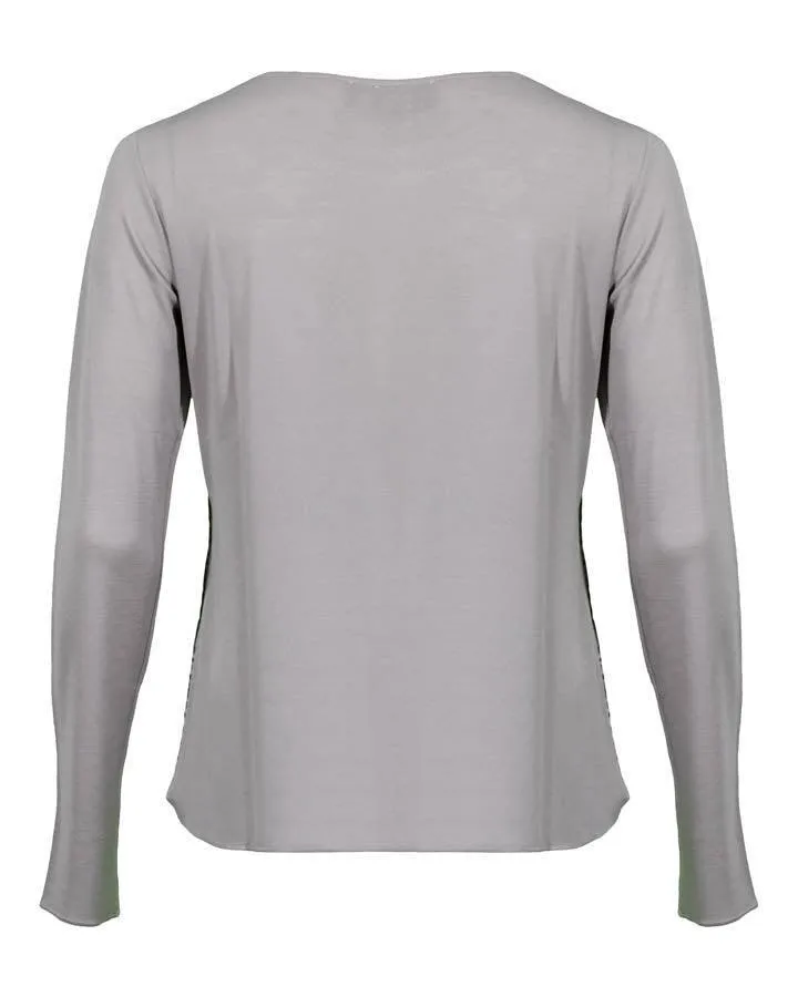 Purotatto Satin Neck Trim Top