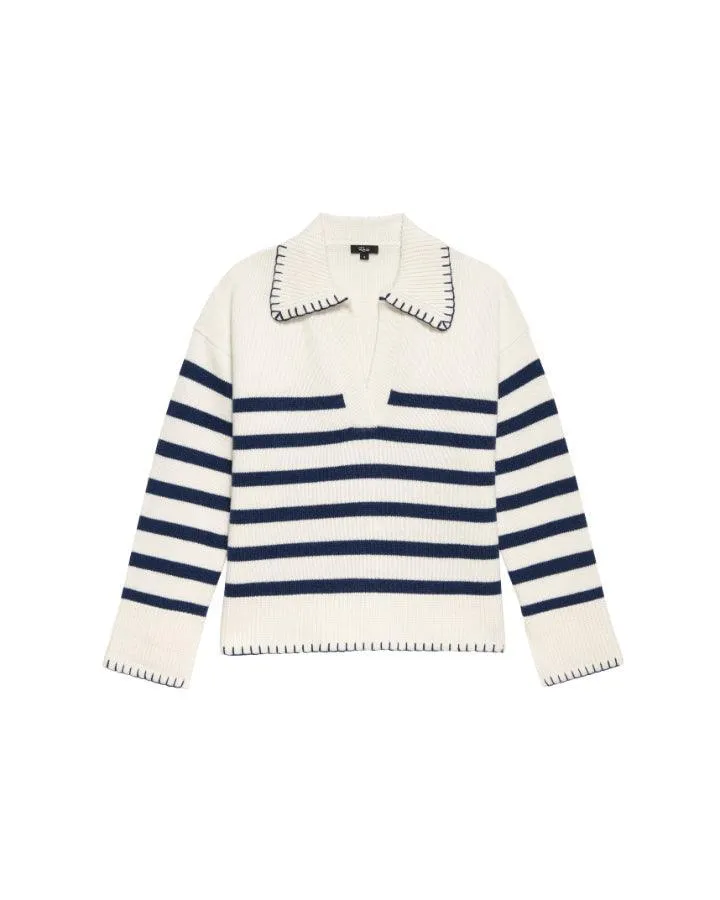 Rails Athena Stripe Cashmere Pullover