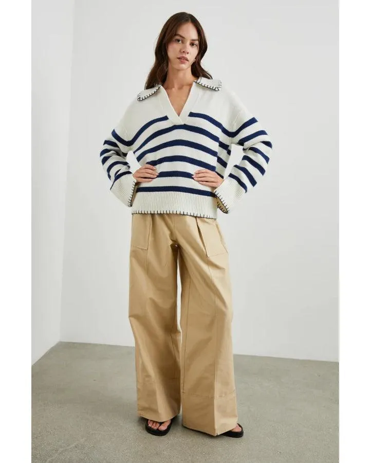 Rails Athena Stripe Cashmere Pullover