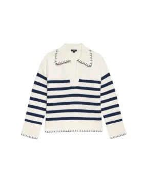 Rails Athena Stripe Cashmere Pullover
