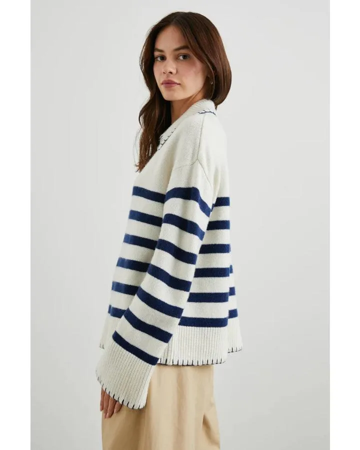 Rails Athena Stripe Cashmere Pullover