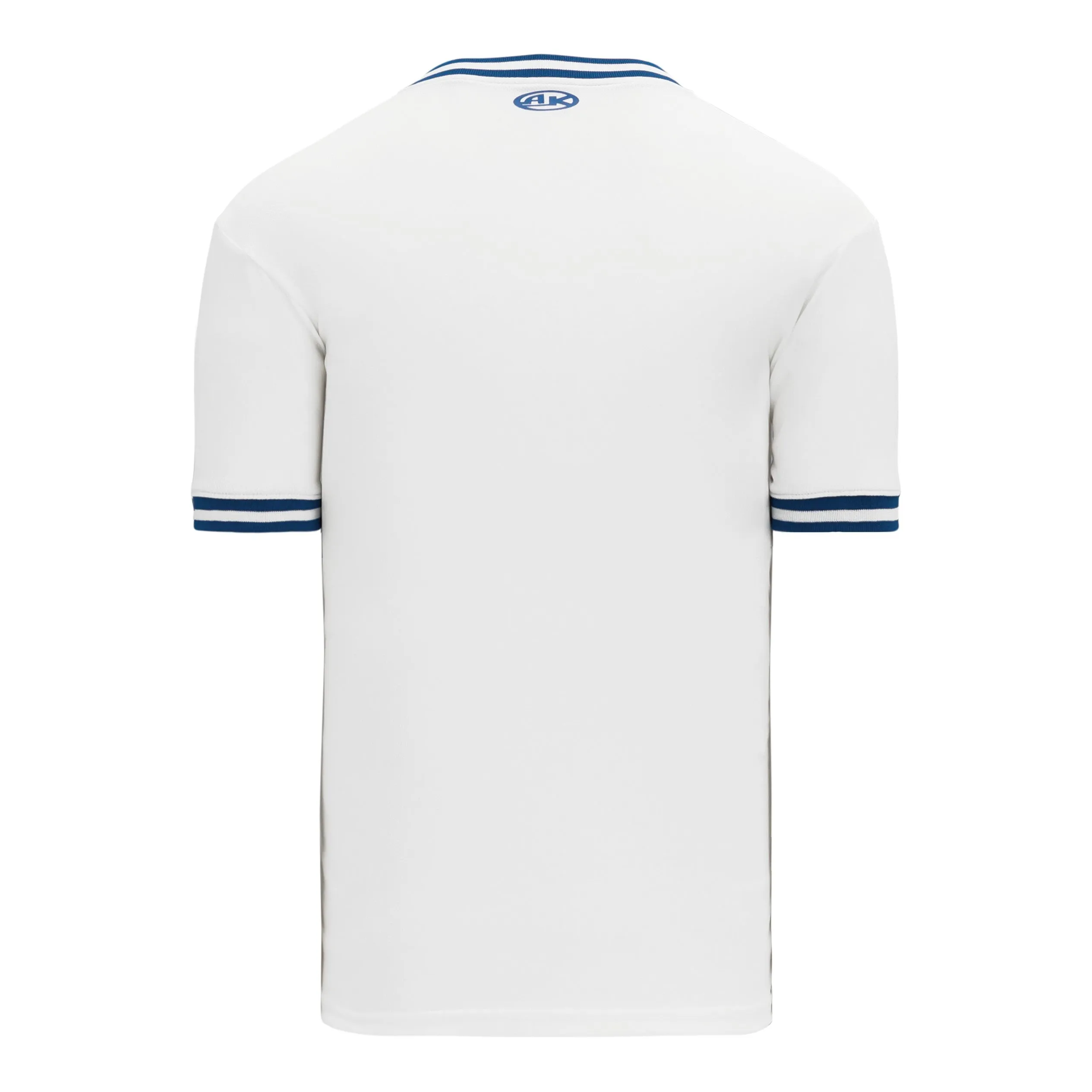 Retro V-Neck Dry Flex Pullover White-Royal Jersey