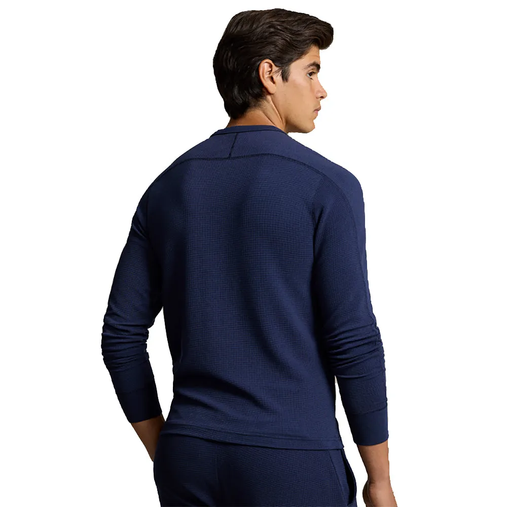 RLX Polo Golf Tech Waffle Refined Navy Mens Pullover