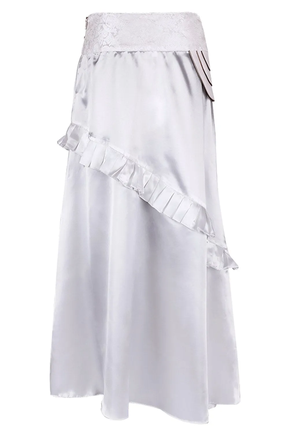 Roux White Layered Skirt