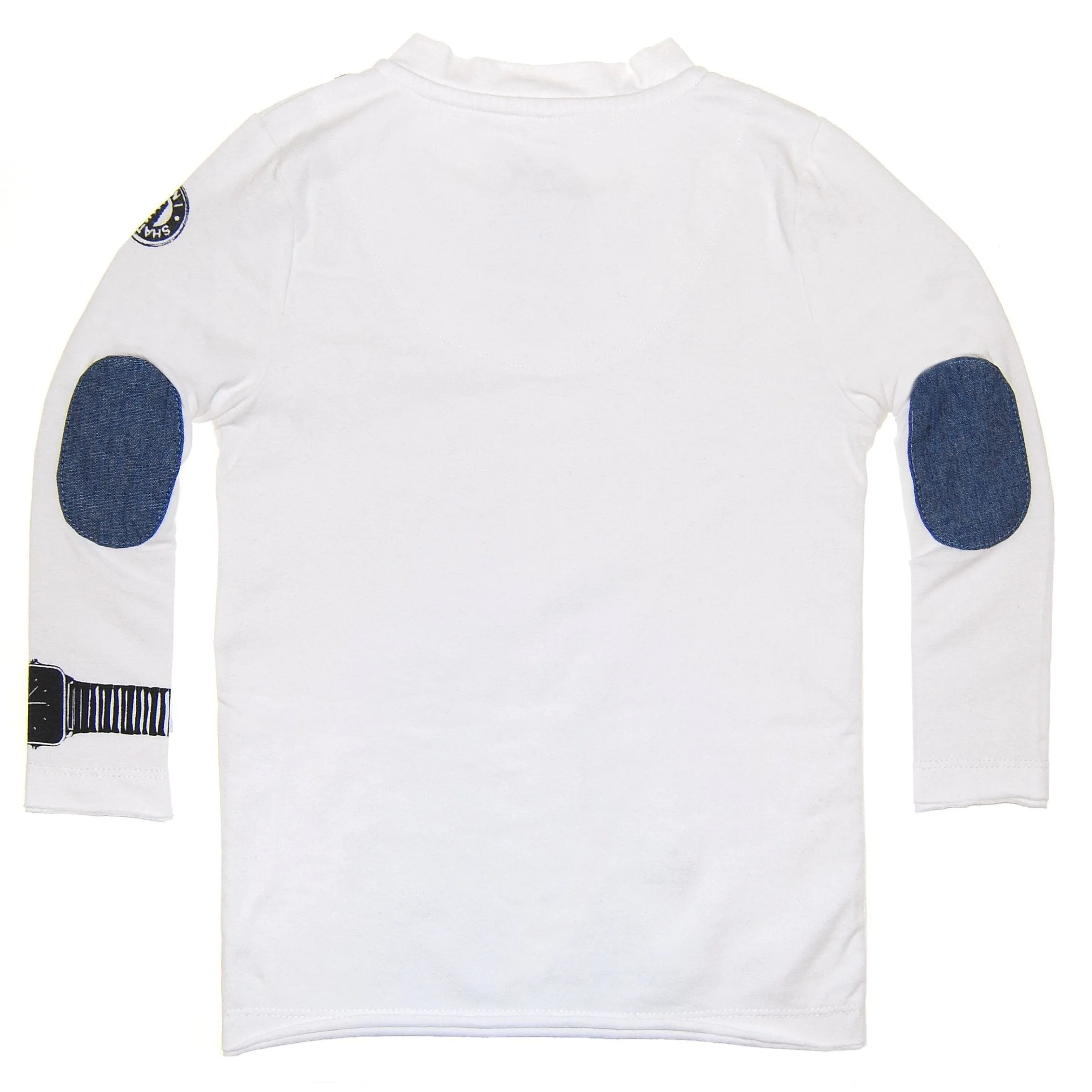 Ruffled Bow Tie Henley Shirt by: Mini Shatsu