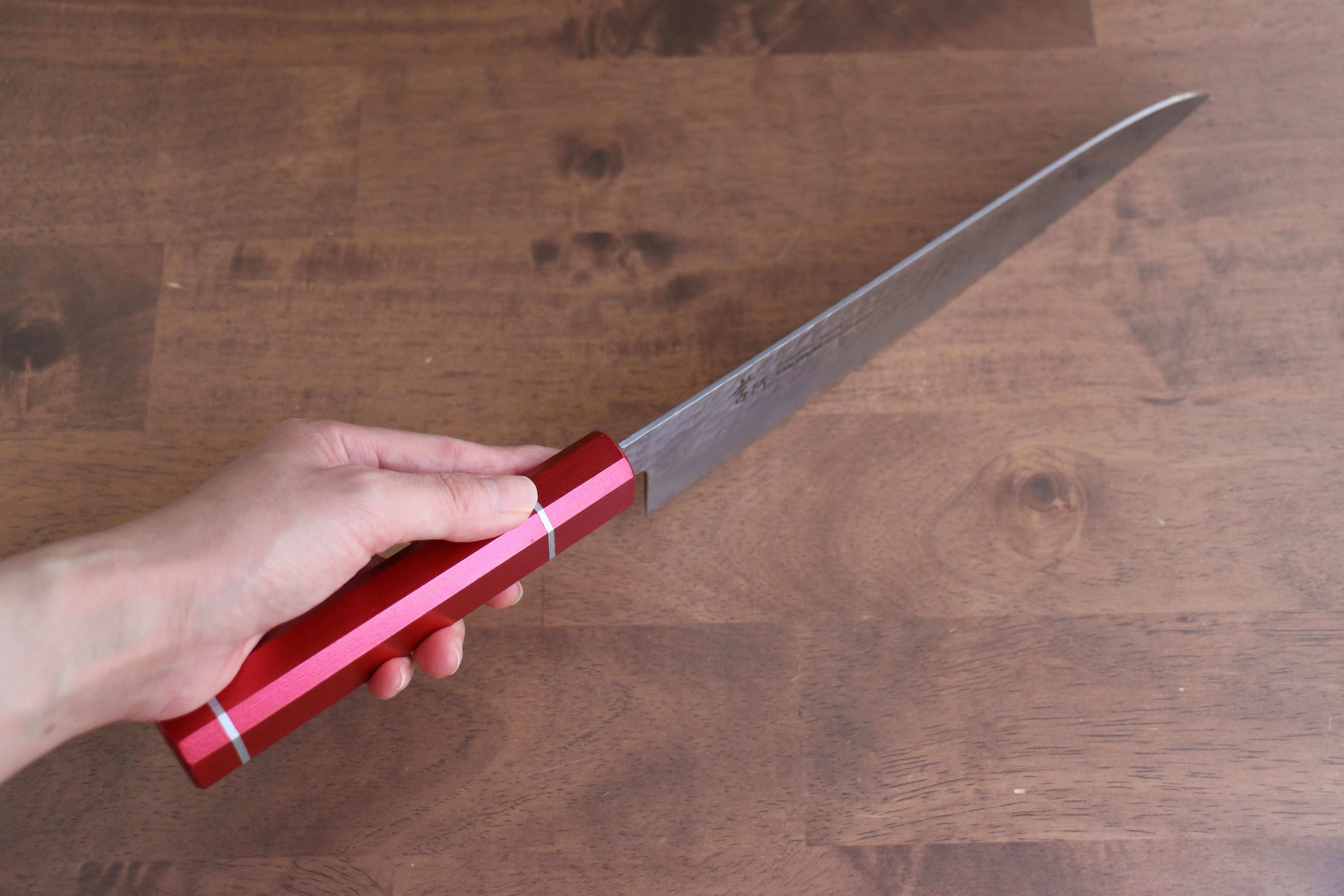 Sakai Takayuki VG10 33 Layer Damascus Gyuto 240mm Live oak Lacquered (Kouseki) Handle