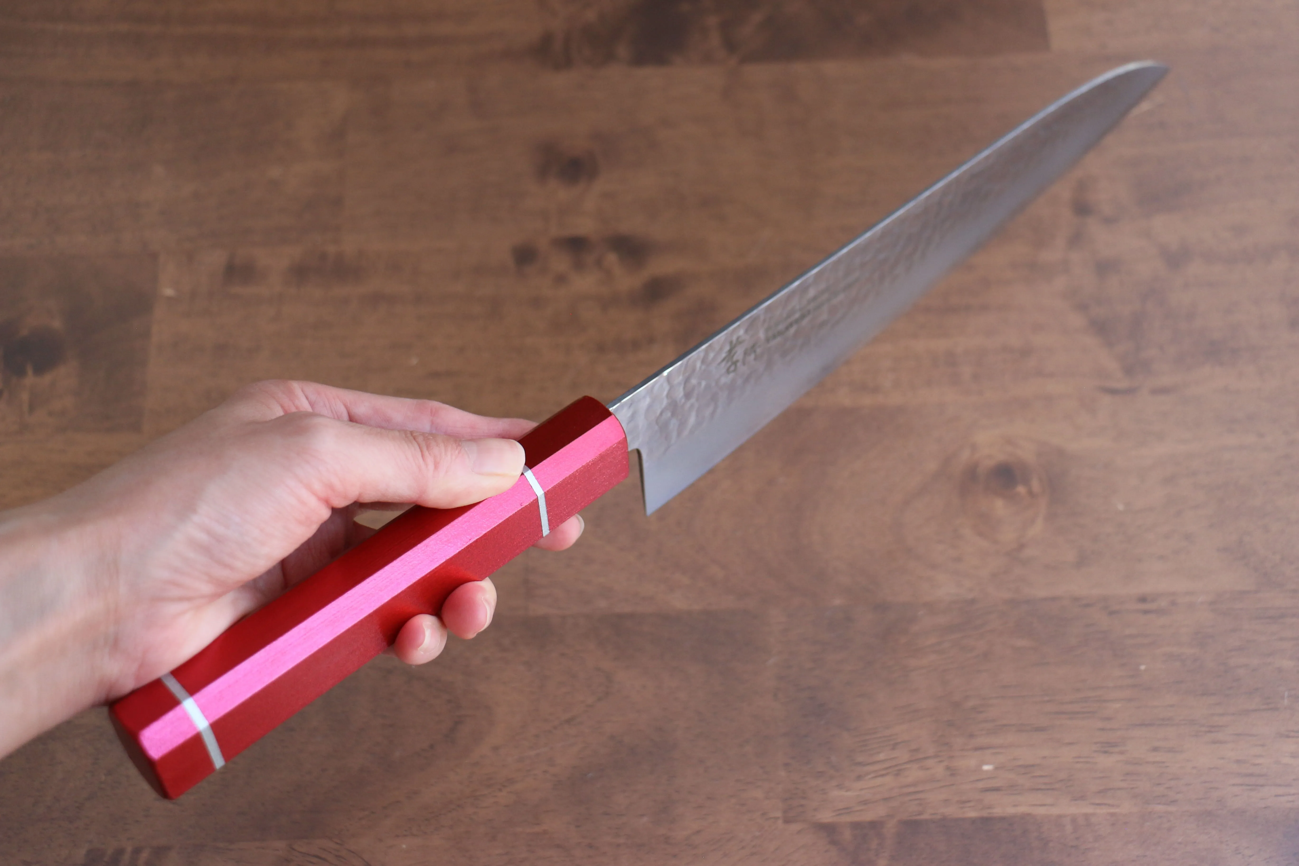 Sakai Takayuki VG10 33 Layer Damascus Gyuto 240mm Live oak Lacquered (Kouseki) Handle