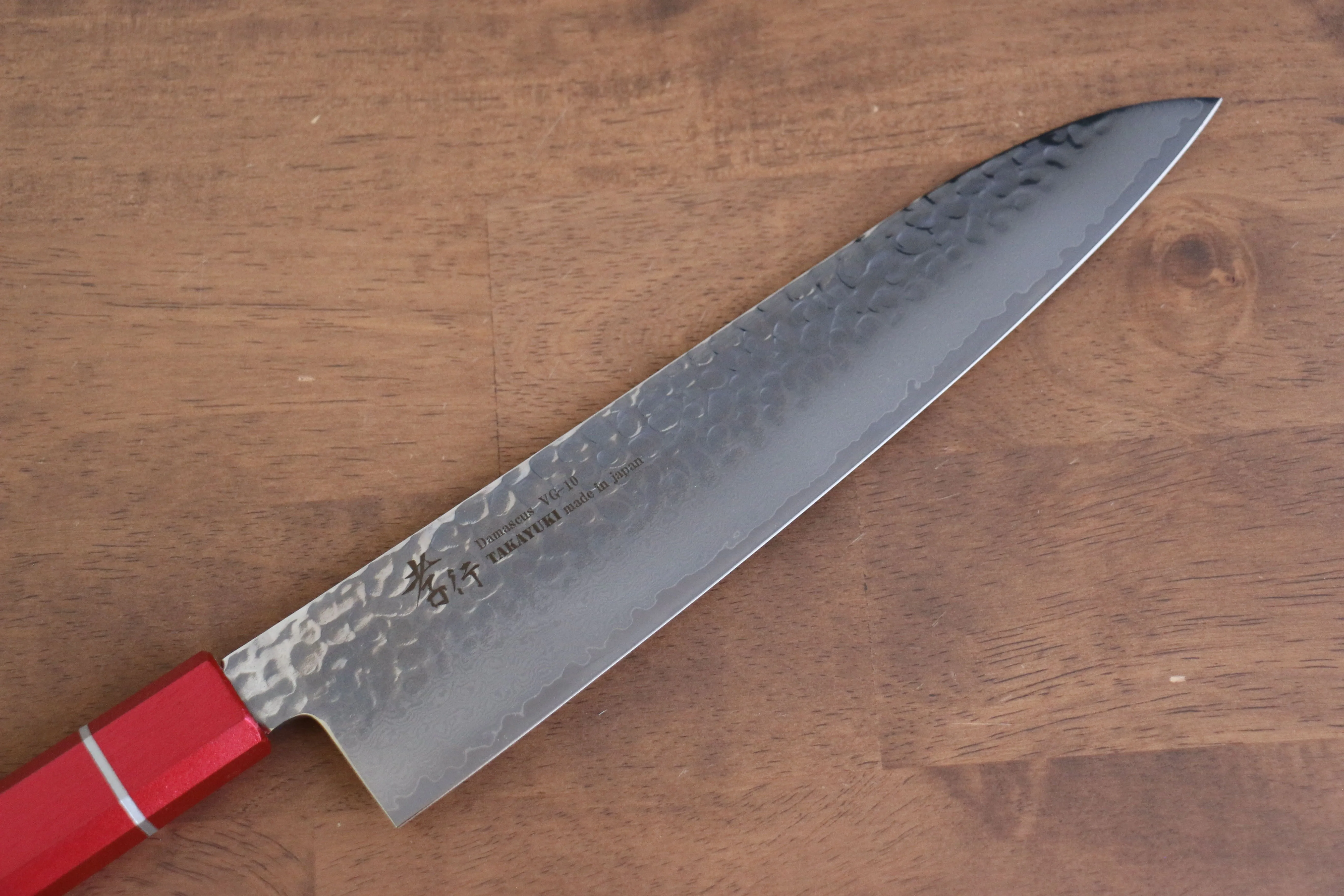 Sakai Takayuki VG10 33 Layer Damascus Gyuto 240mm Live oak Lacquered (Kouseki) Handle