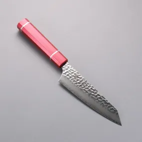 Sakai Takayuki VG10 33 Layer Damascus Kengata Santoku 160mm Live oak Lacquered (Kouseki) Handle