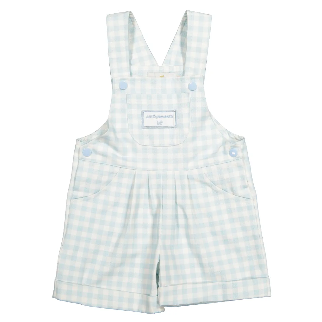 Sal & Pimenta Blue Gingham Overall