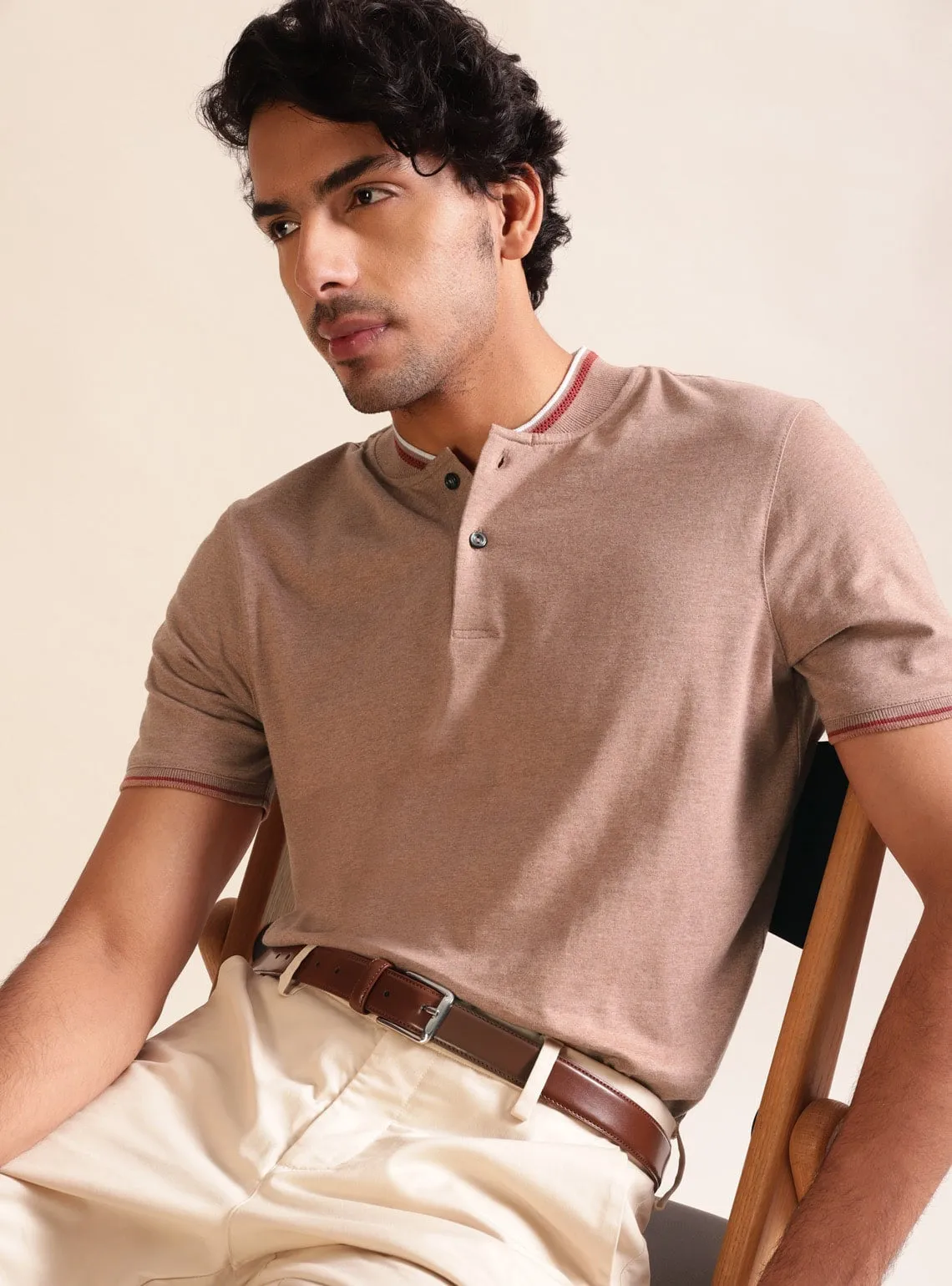 Sandstone Henley Polo