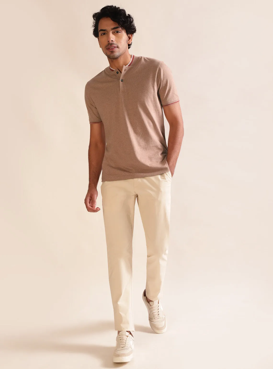 Sandstone Henley Polo