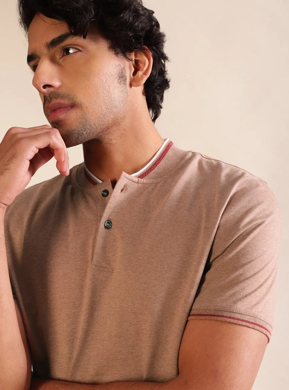 Sandstone Henley Polo