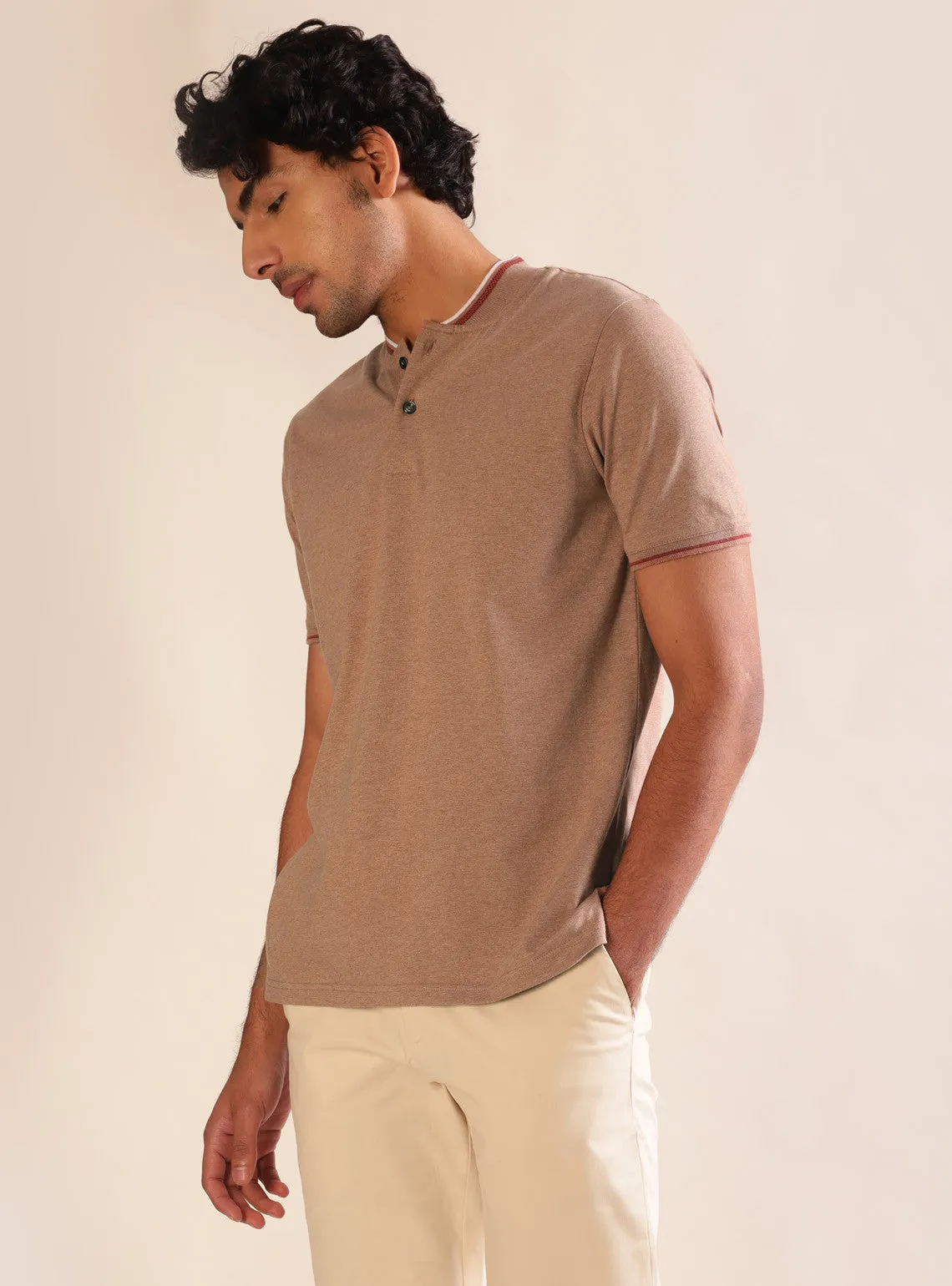 Sandstone Henley Polo