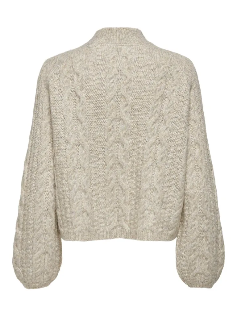 Silja Cable Knit Pullover - Oatmeal