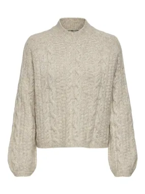 Silja Cable Knit Pullover - Oatmeal
