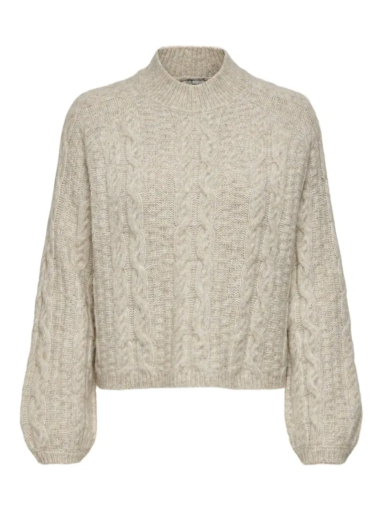 Silja Cable Knit Pullover - Oatmeal
