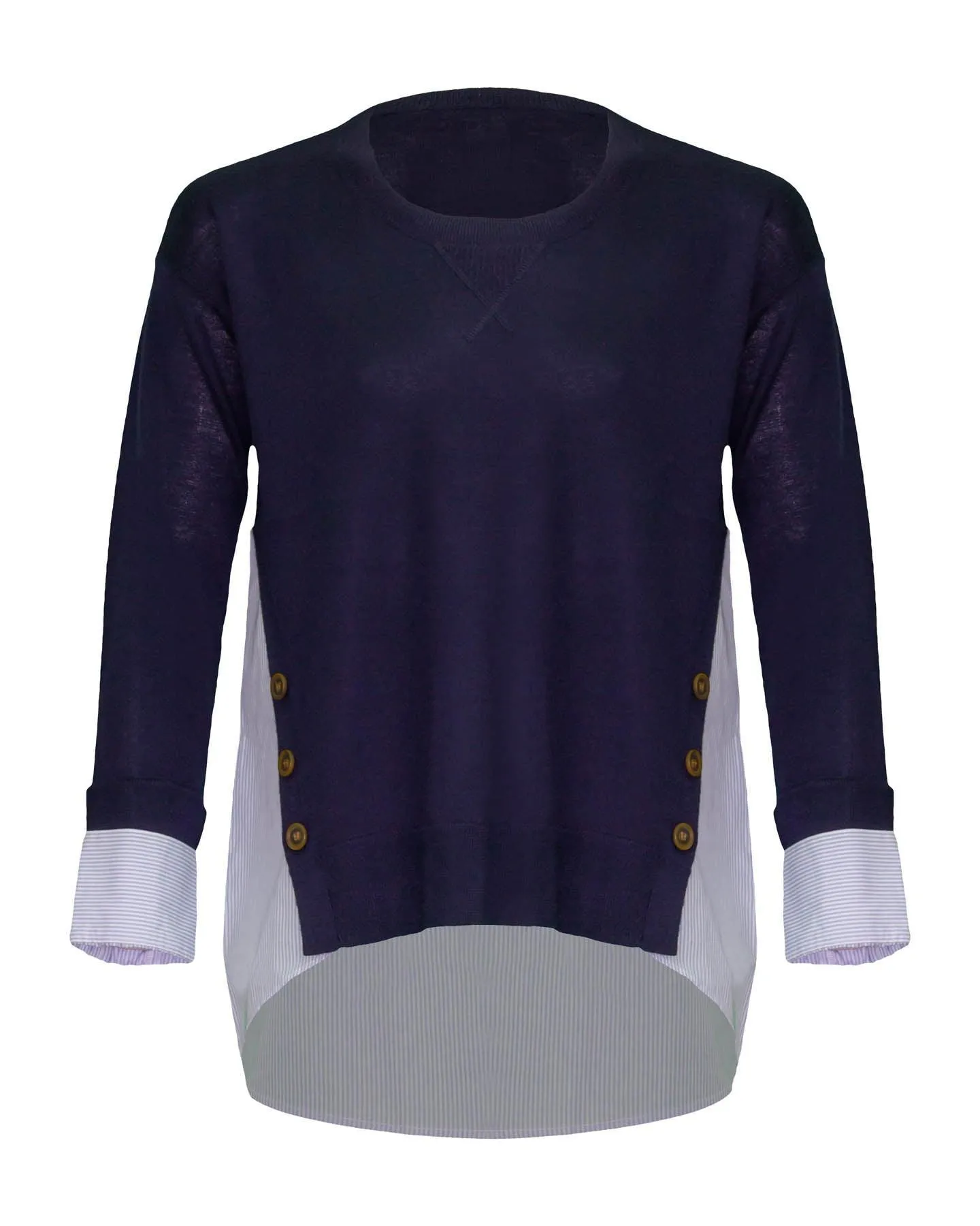 Sionne Mixed Media Pullover