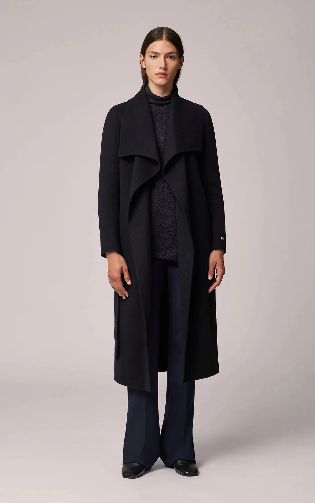 Soia & Kyo - Britta - Straight-fit Double Face Wool Coat with Belt