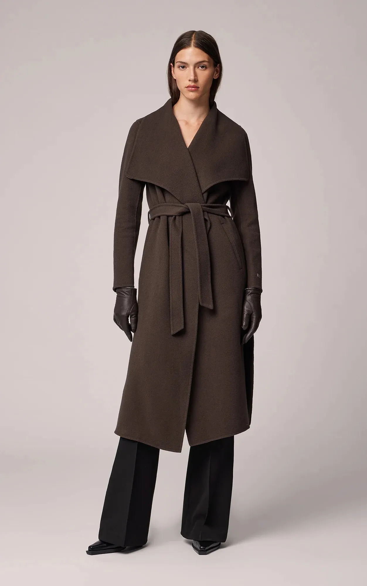 Soia & Kyo - Britta - Straight-fit Double Face Wool Coat with Belt