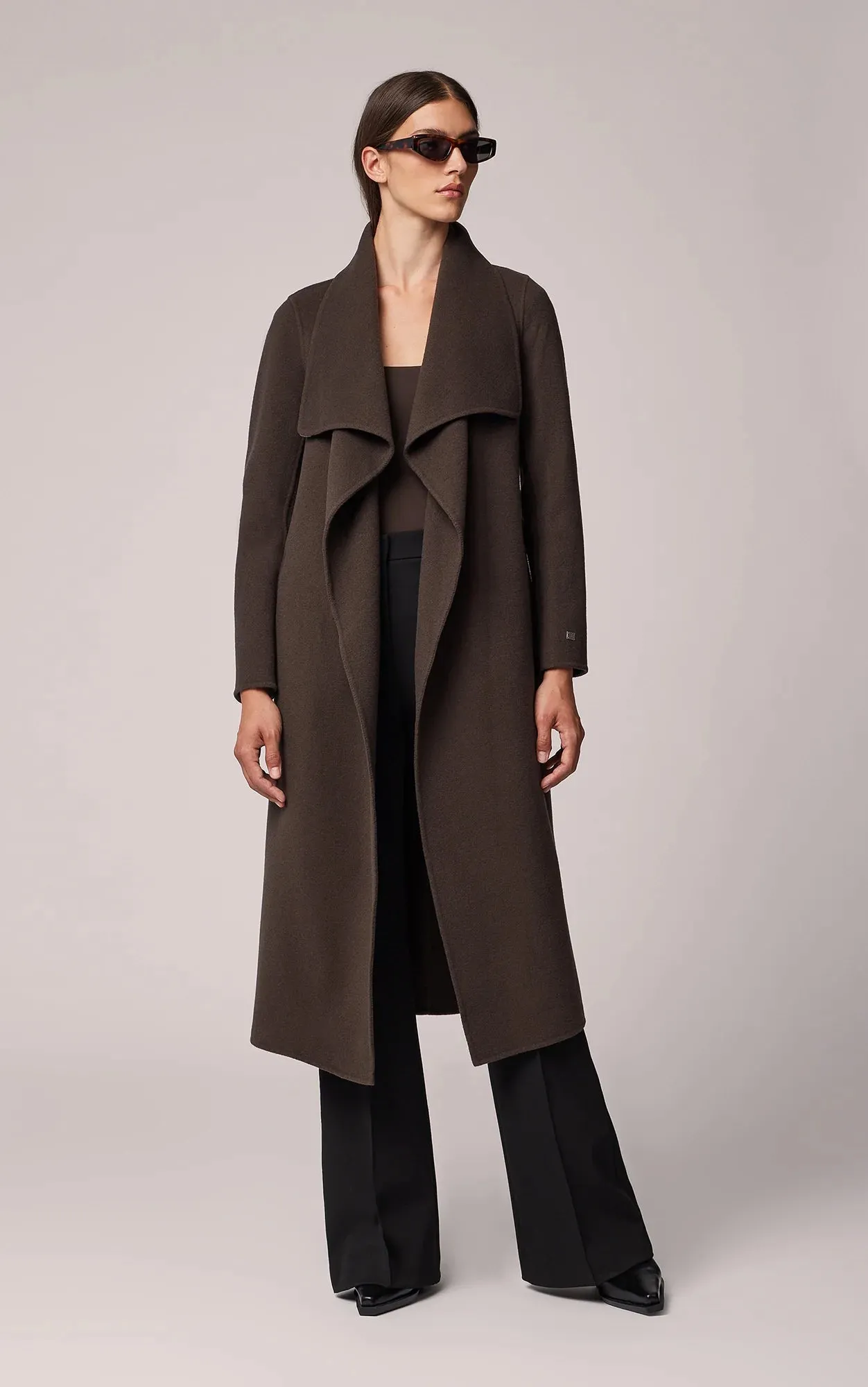 Soia & Kyo - Britta - Straight-fit Double Face Wool Coat with Belt