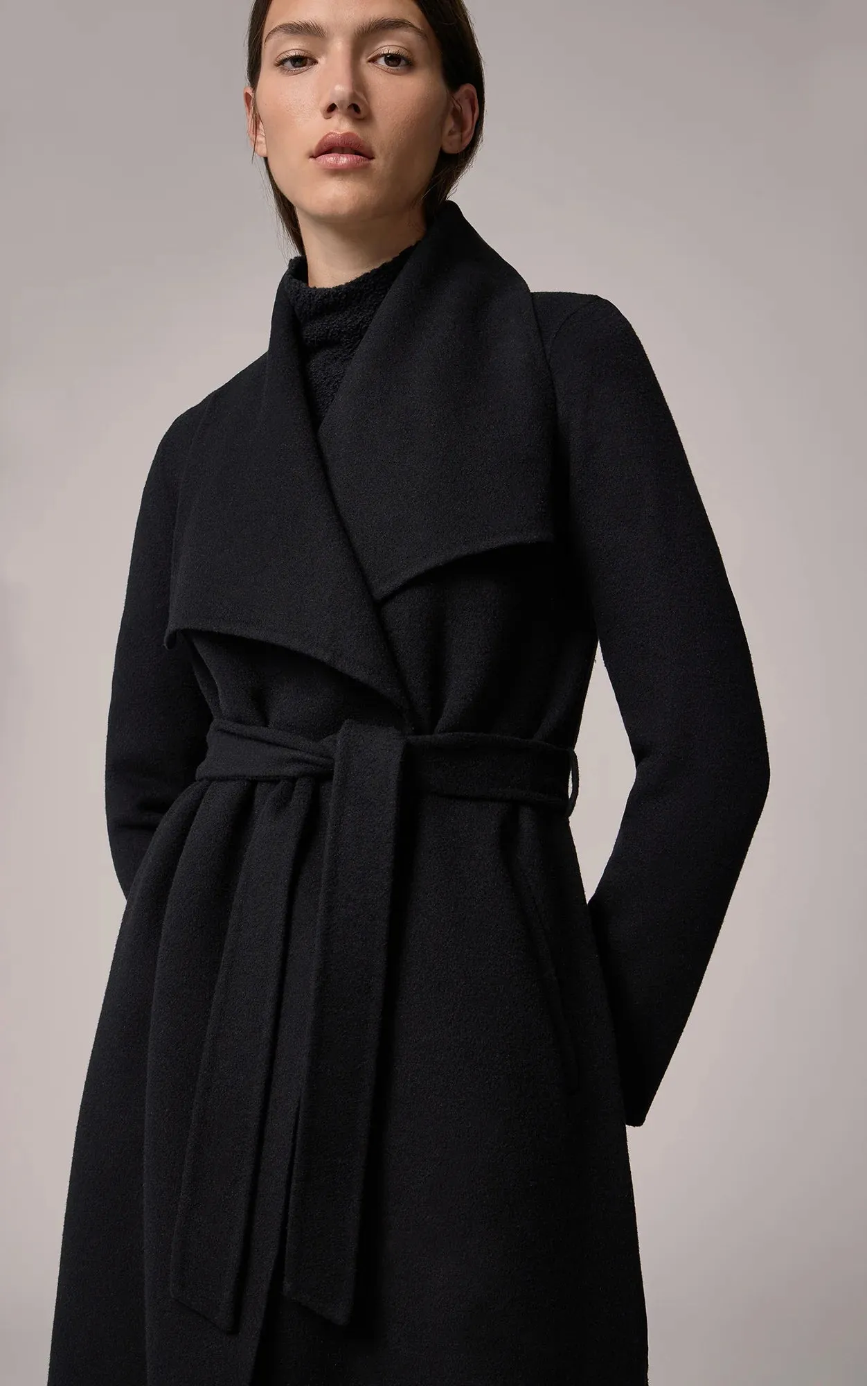 Soia & Kyo - Britta - Straight-fit Double Face Wool Coat with Belt