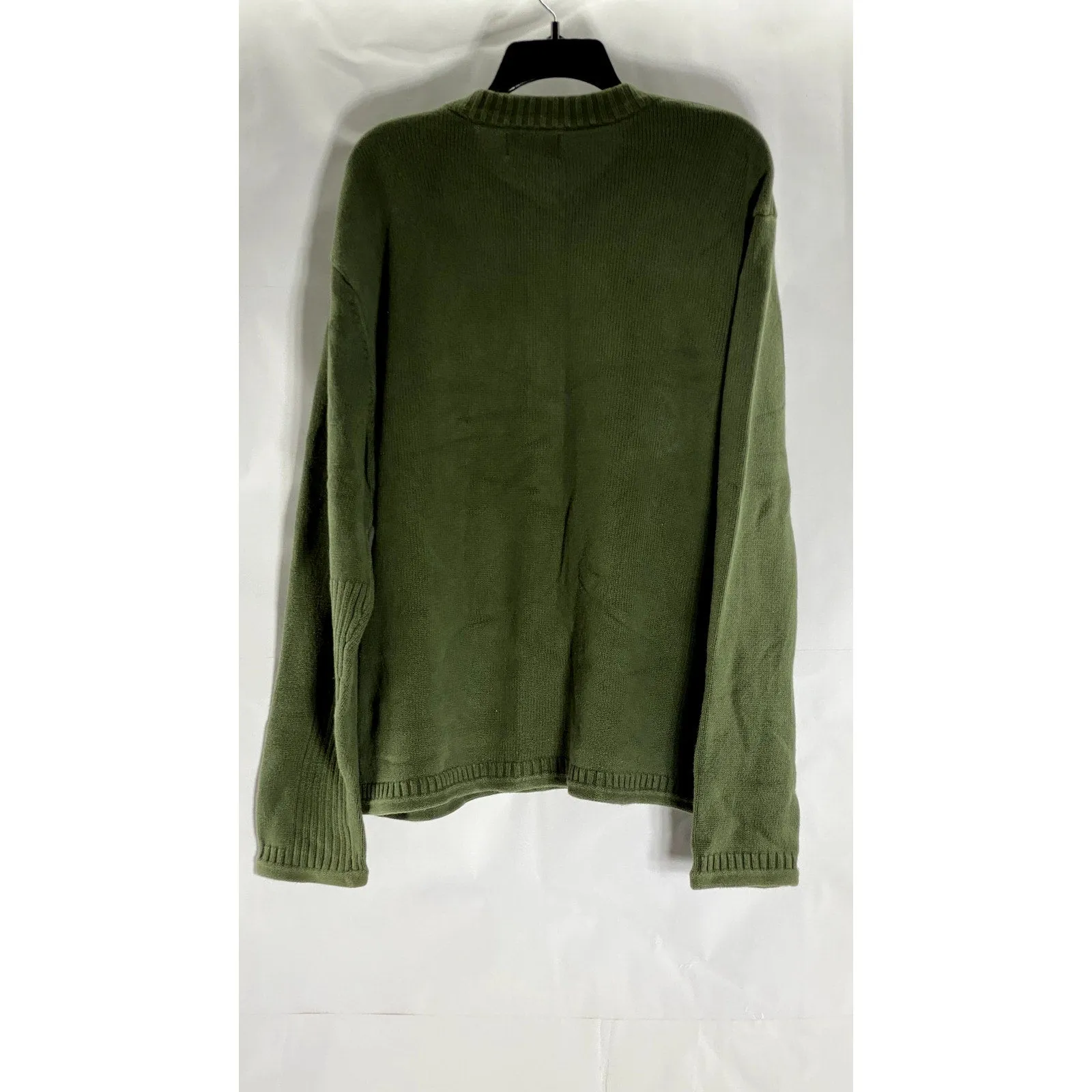 SONOMA LIFE STYLE Men's Dark Green Knit Crewneck Pullover Sweater SZ XL