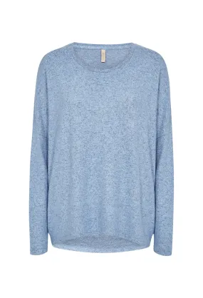 Soya Concept SC-Biara 1 24788-20 96330 Soft Round Neck Jumper Light Blue