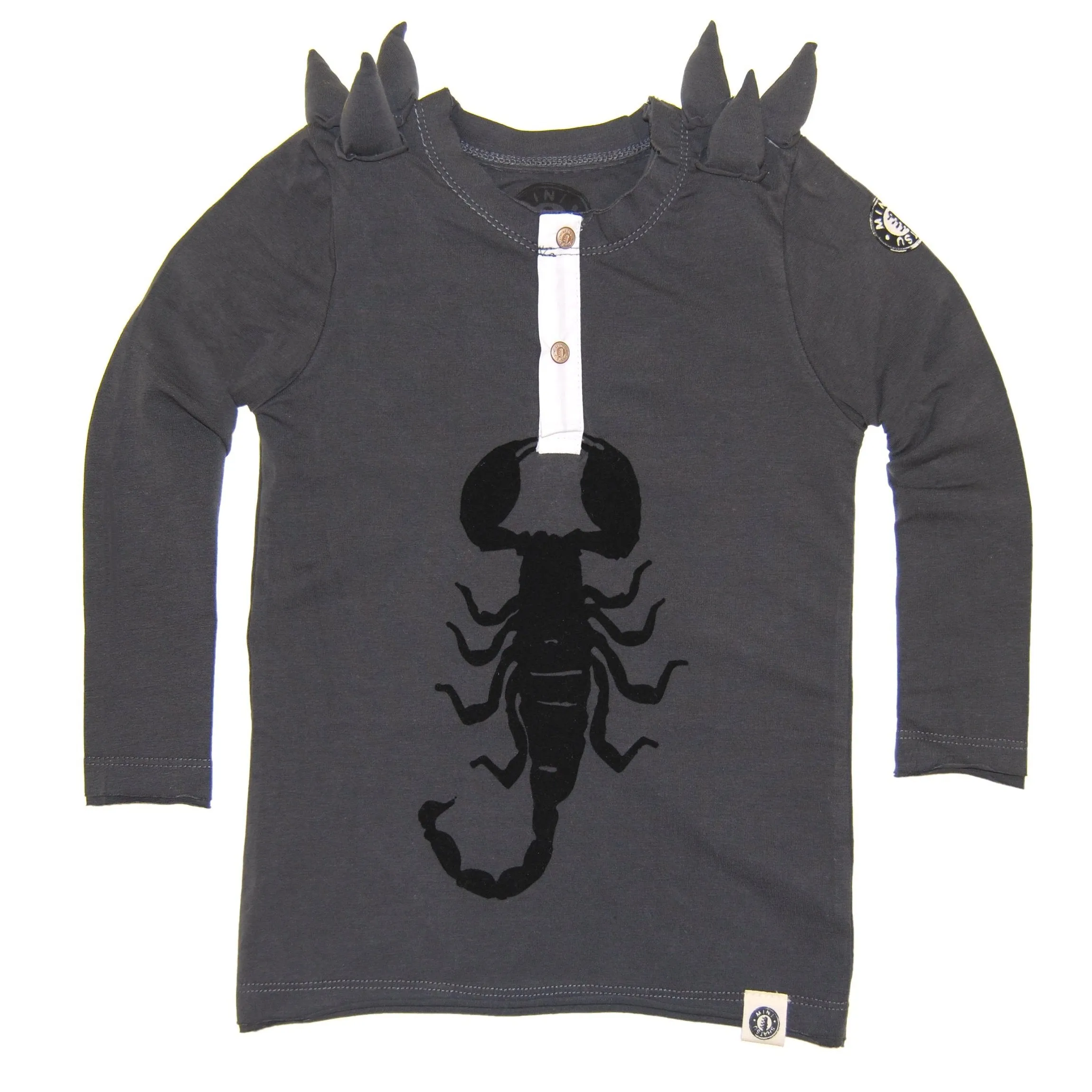Spike Scorpion Henley Shirt by: Mini Shatsu