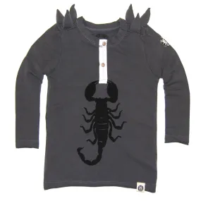 Spike Scorpion Henley Shirt by: Mini Shatsu