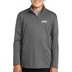 Sport-Tek Youth PosiCharge Competitor 1/4 Zip Pullover - UVU Mono