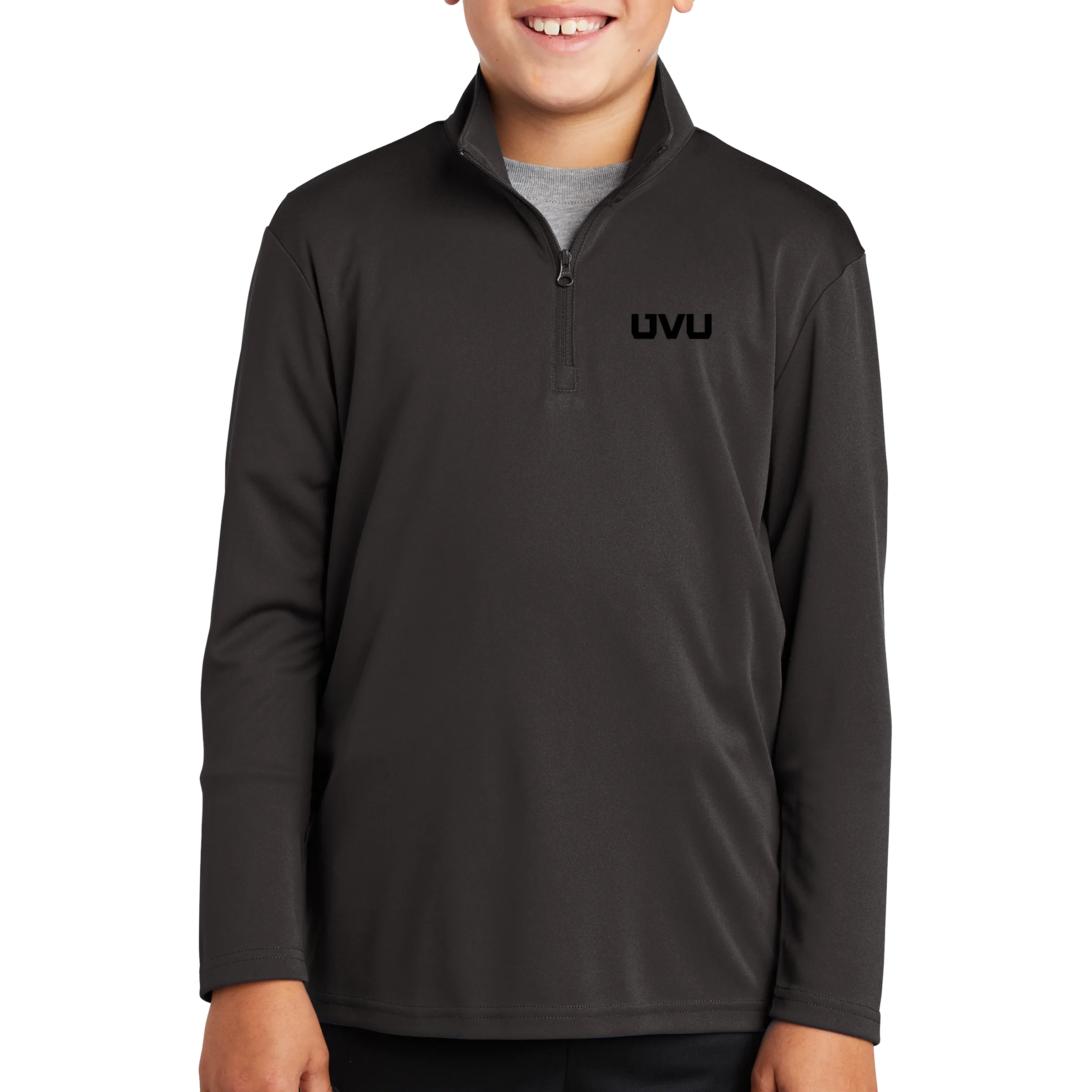 Sport-Tek Youth PosiCharge Competitor 1/4 Zip Pullover - UVU Mono