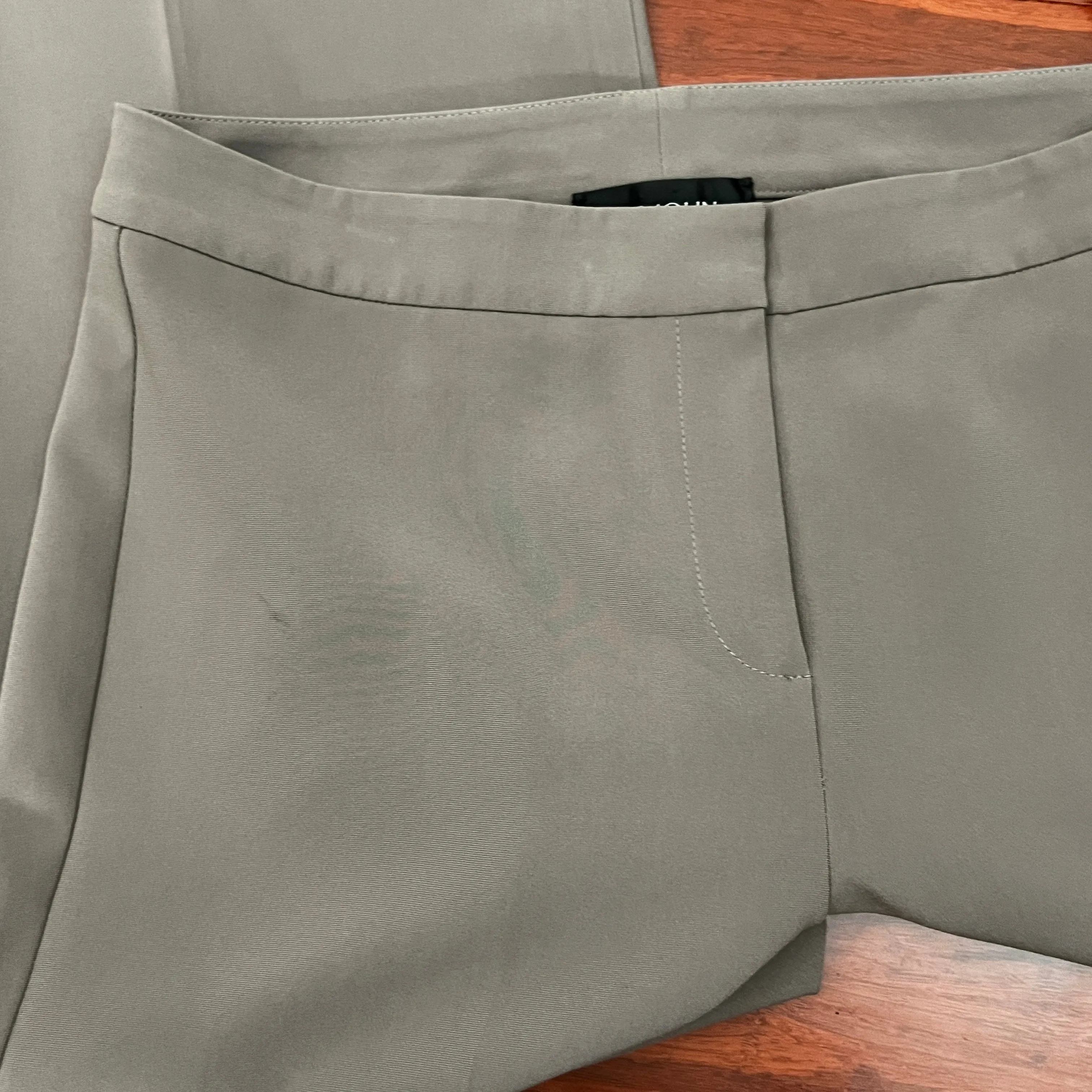 St. John Taupe Wide Leg Pants Size 6