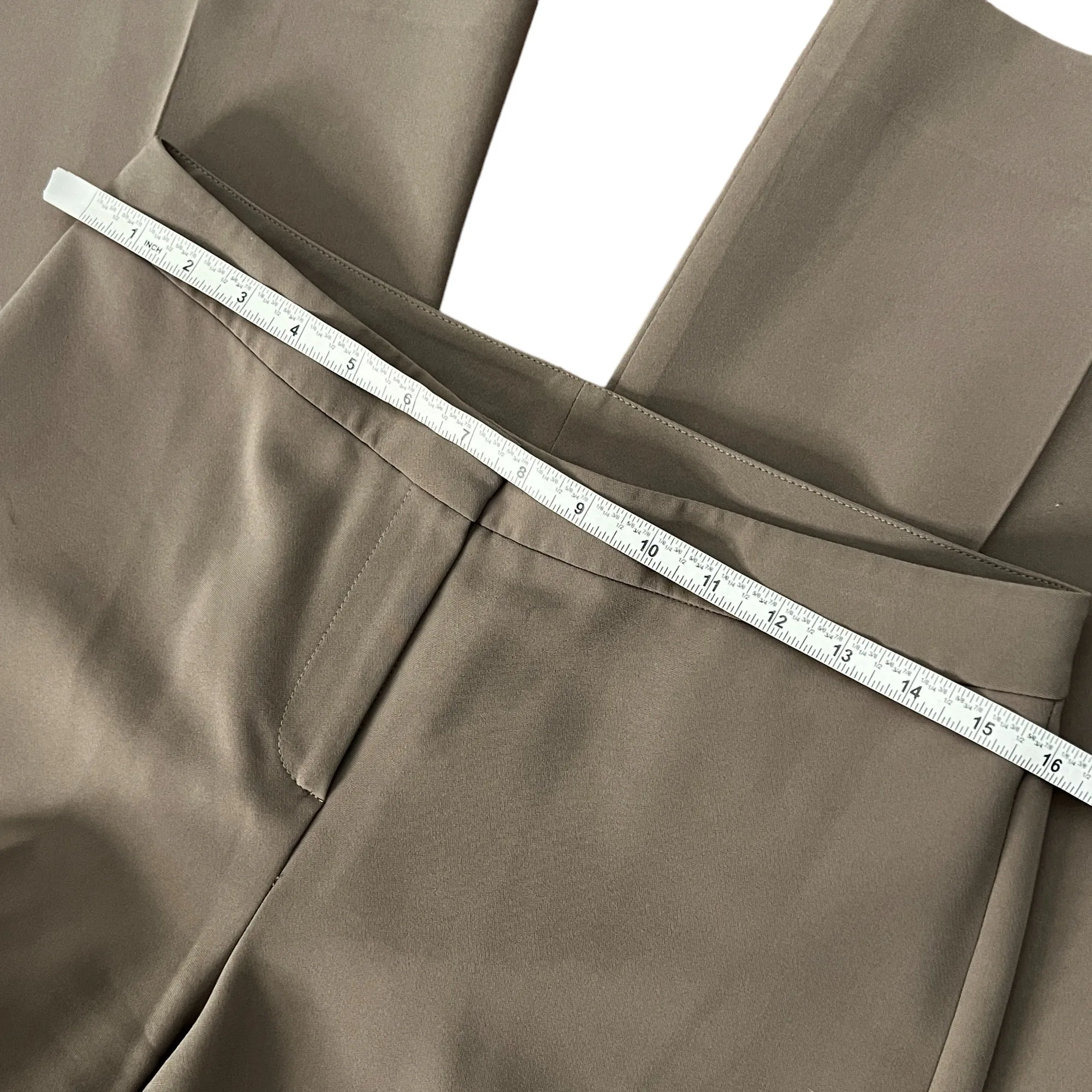 St. John Taupe Wide Leg Pants Size 6