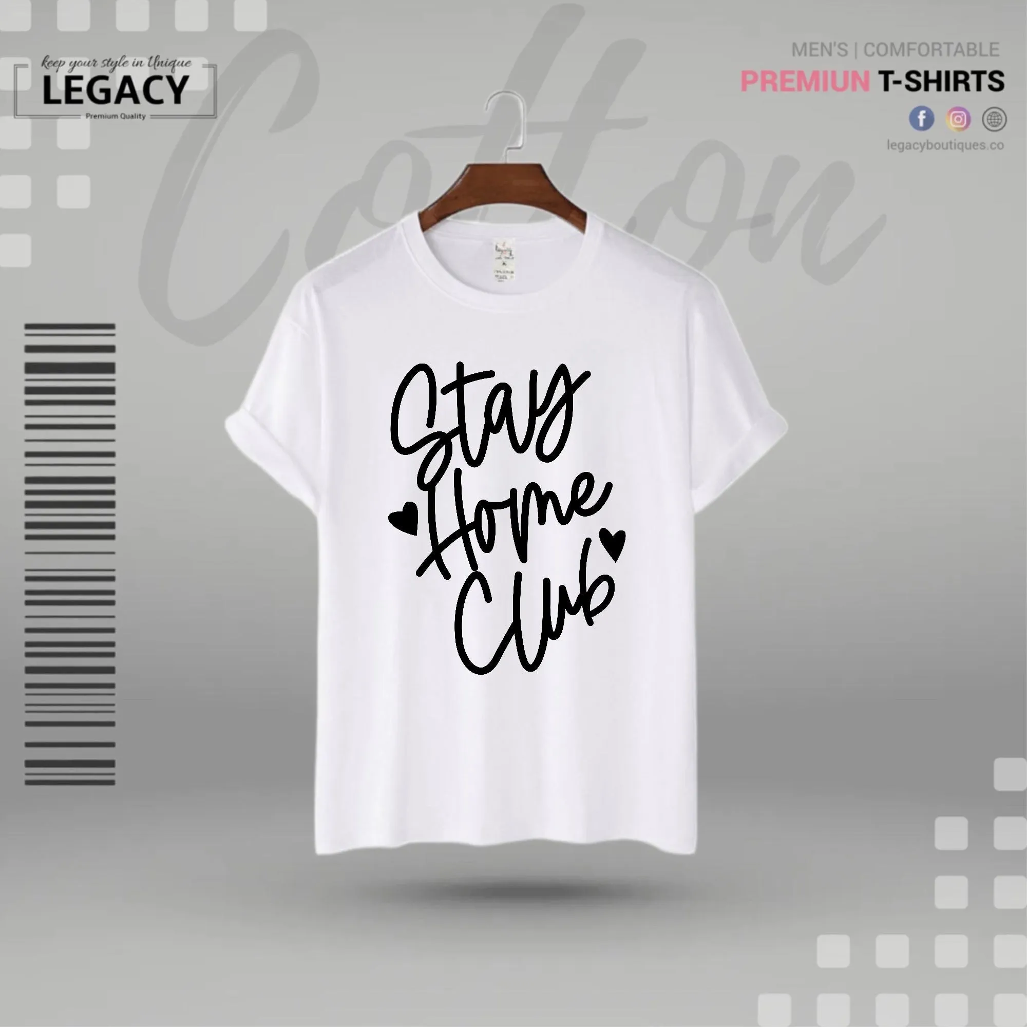 Stay home Men Premium Designer Edition T-Shirt