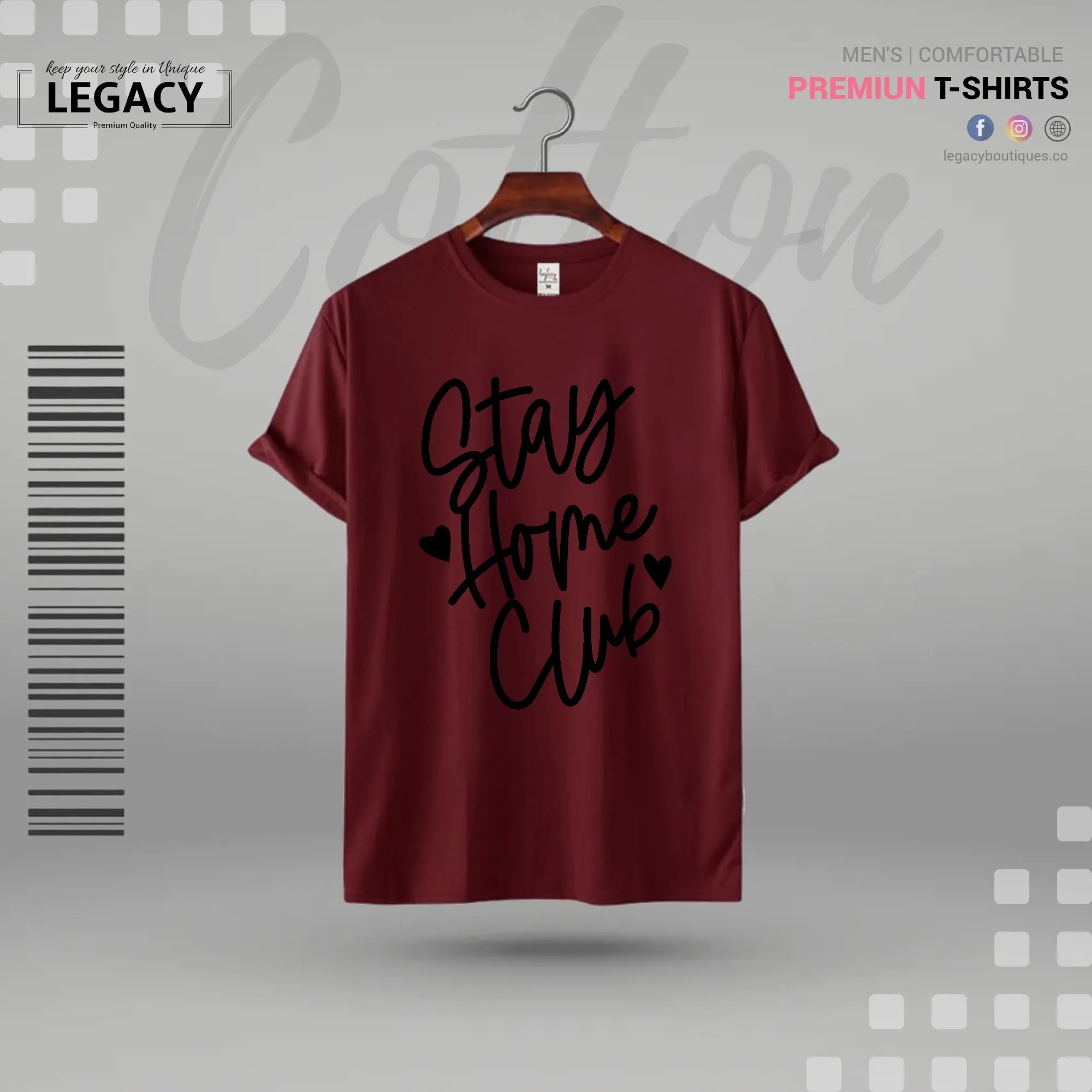 Stay home Men Premium Designer Edition T-Shirt