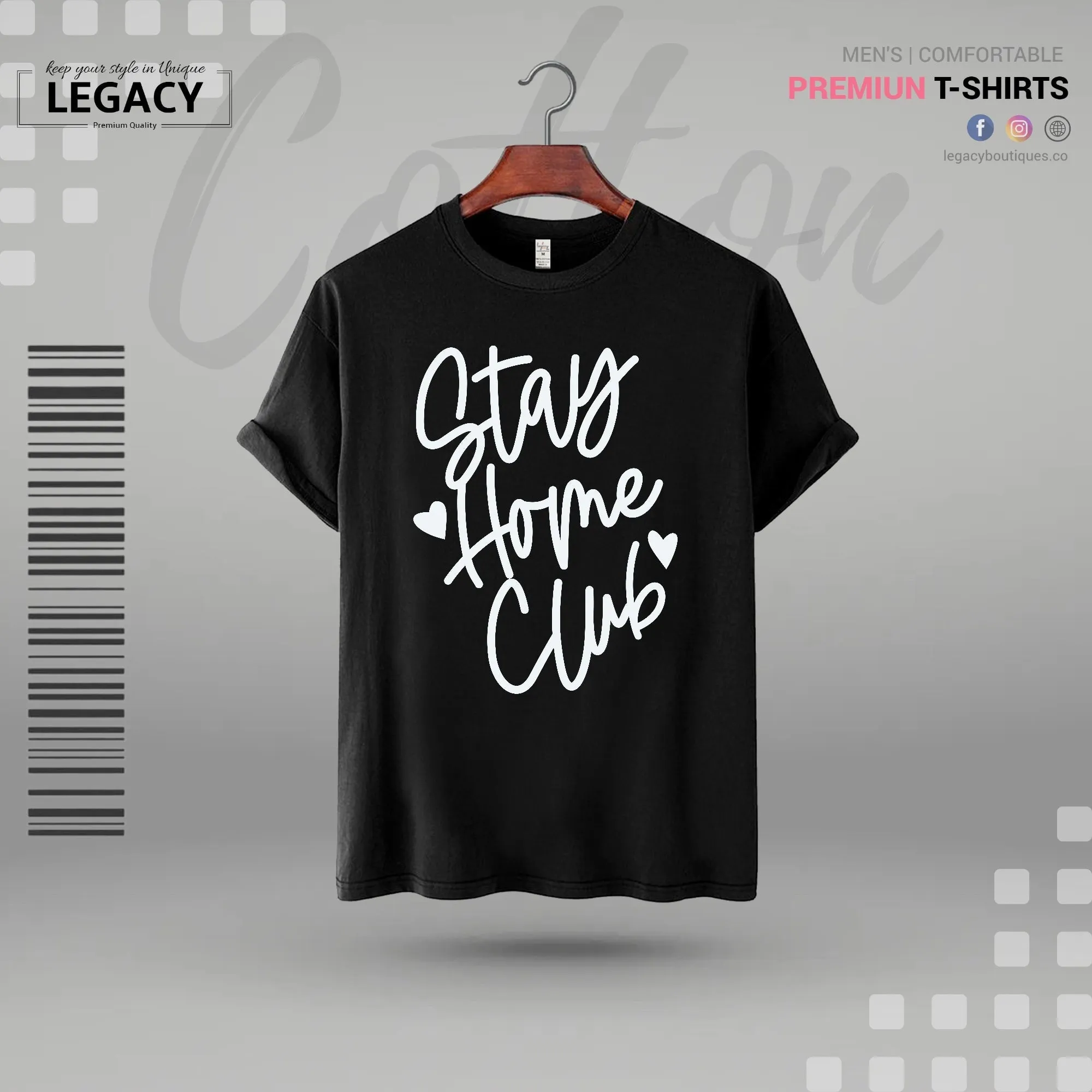 Stay home Men Premium Designer Edition T-Shirt