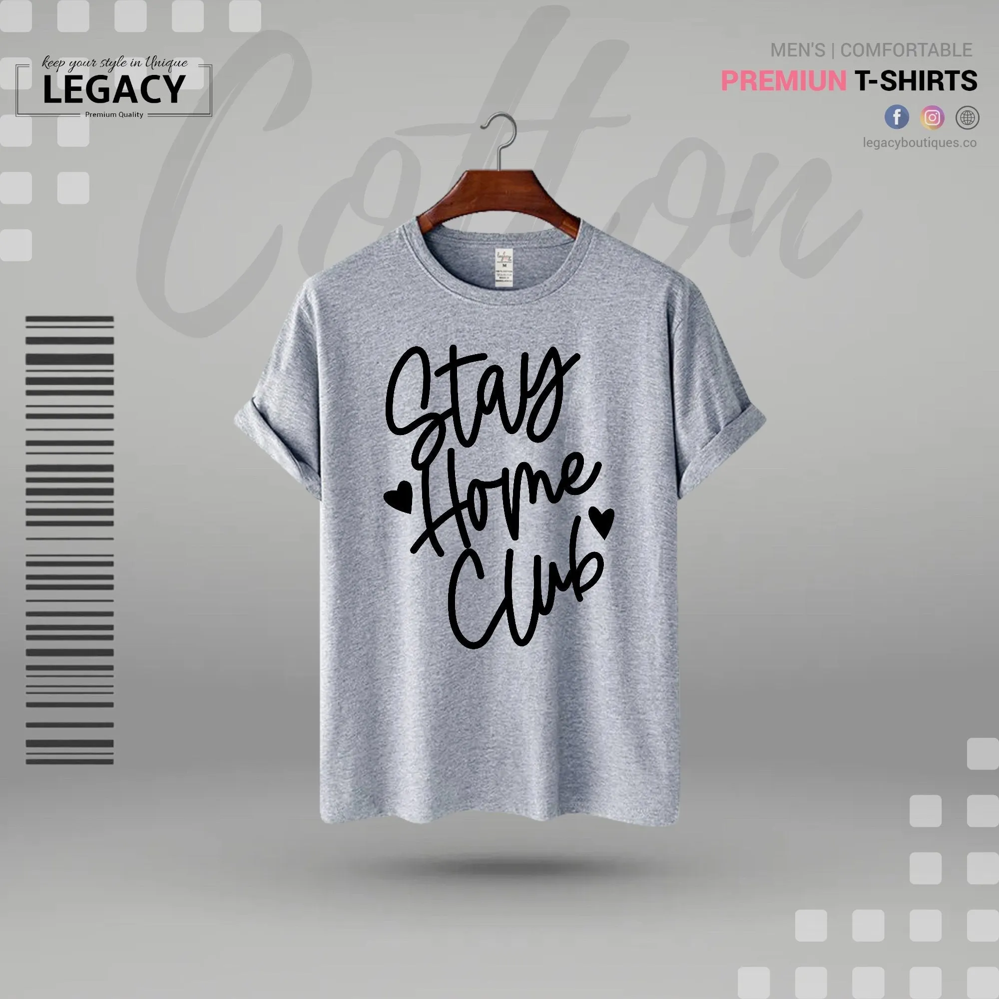 Stay home Men Premium Designer Edition T-Shirt
