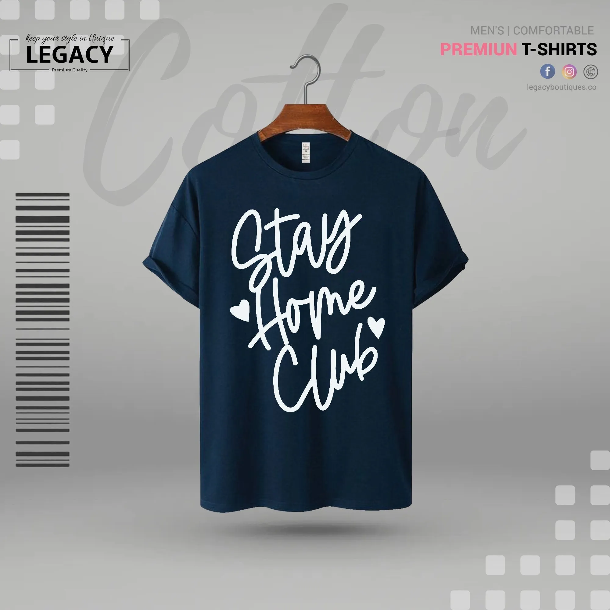 Stay home Men Premium Designer Edition T-Shirt