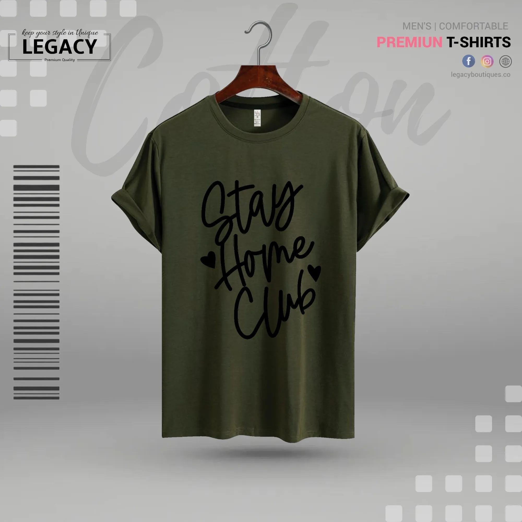 Stay home Men Premium Designer Edition T-Shirt