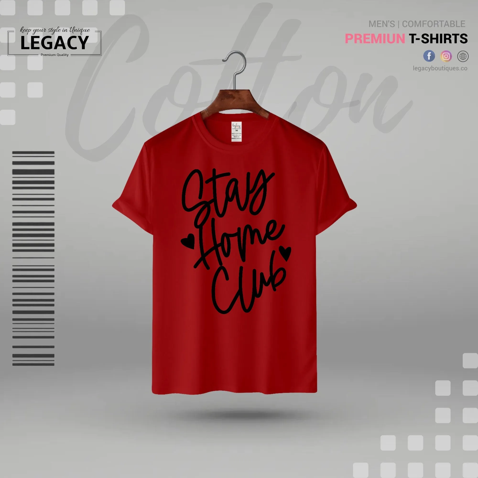 Stay home Men Premium Designer Edition T-Shirt