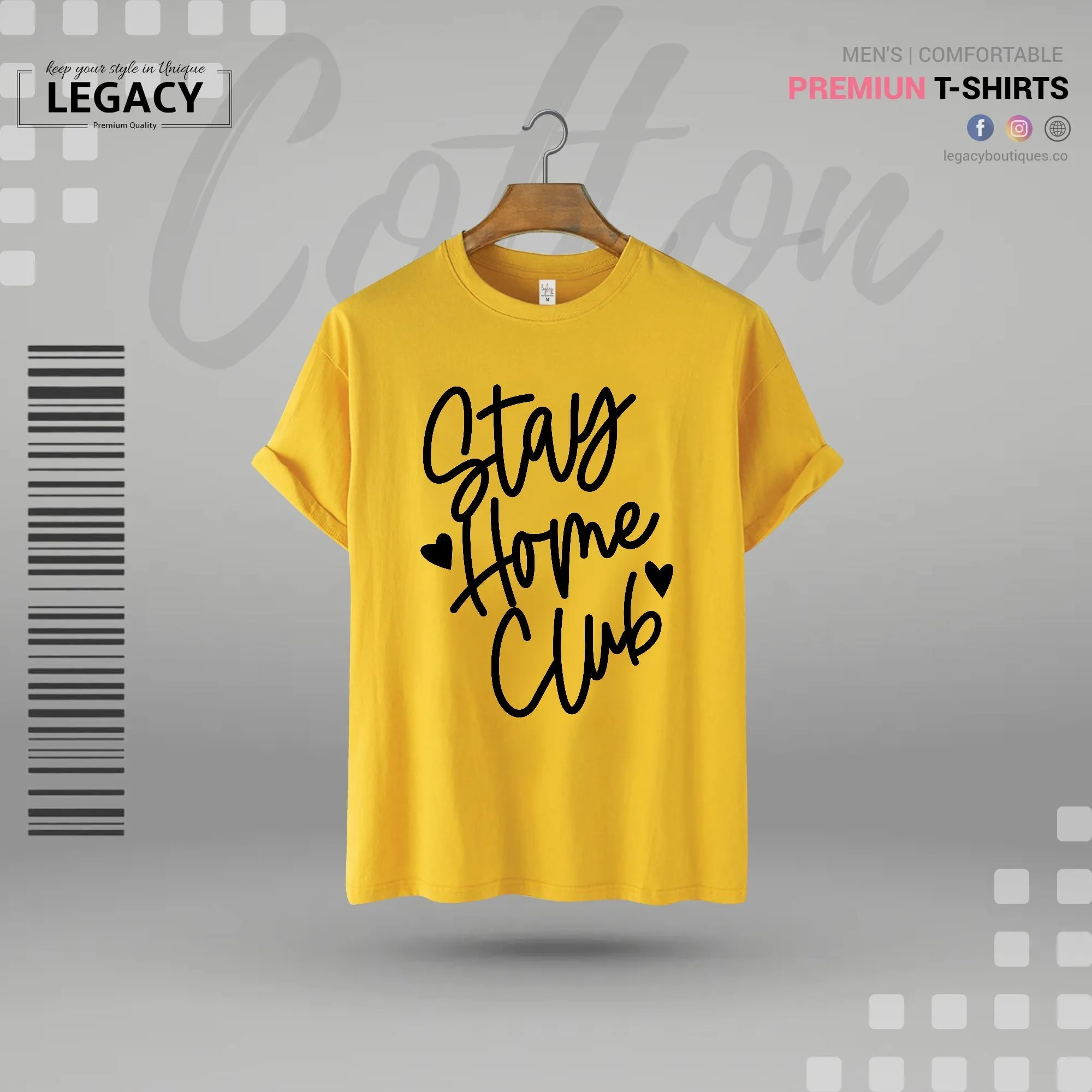 Stay home Men Premium Designer Edition T-Shirt