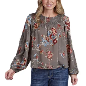 Stetson Women's Vintage Tapestry Print Blouses
