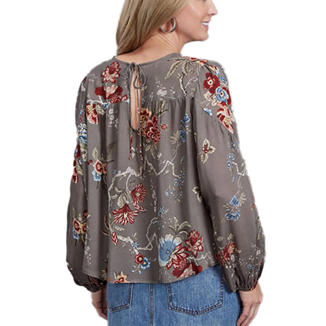 Stetson Women's Vintage Tapestry Print Blouses